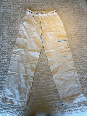 Pistola white cargo pants size 26